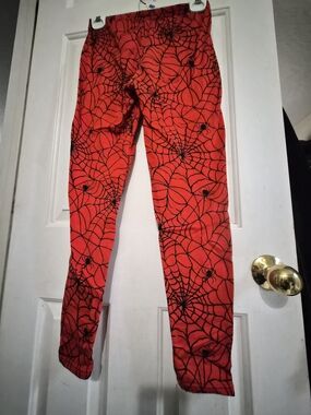 Red Spiderweb Leggings